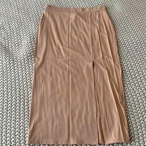 Nude with split on left leg SOLD